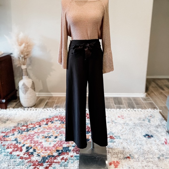 Zoe + Pheobe Pants - Wide Leg Tie Front Pants